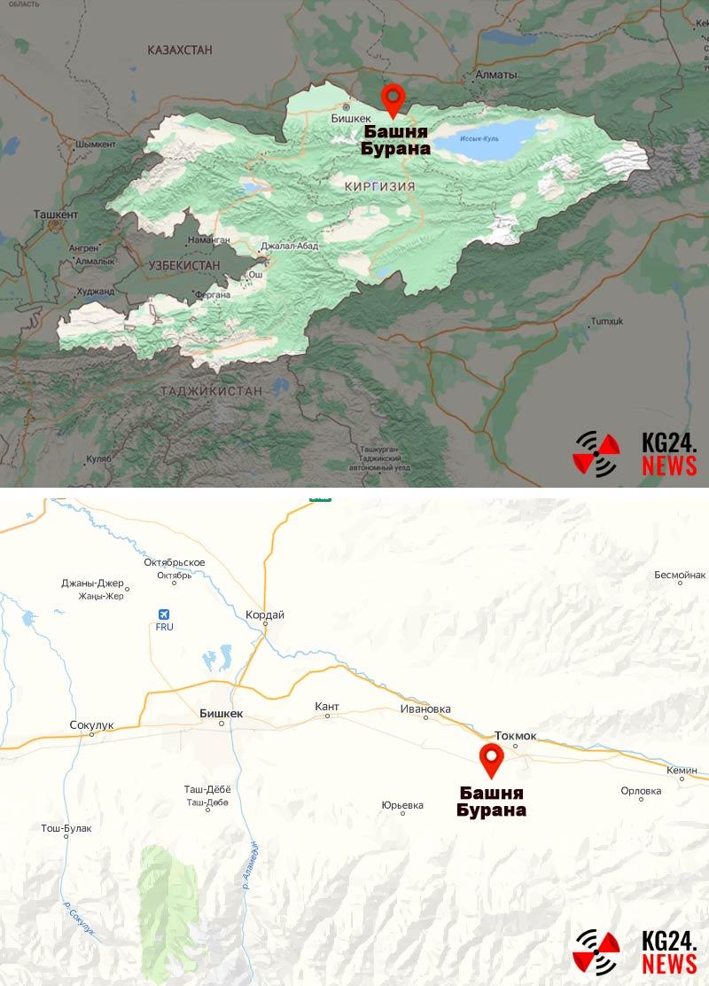 Где находится башня Бурана