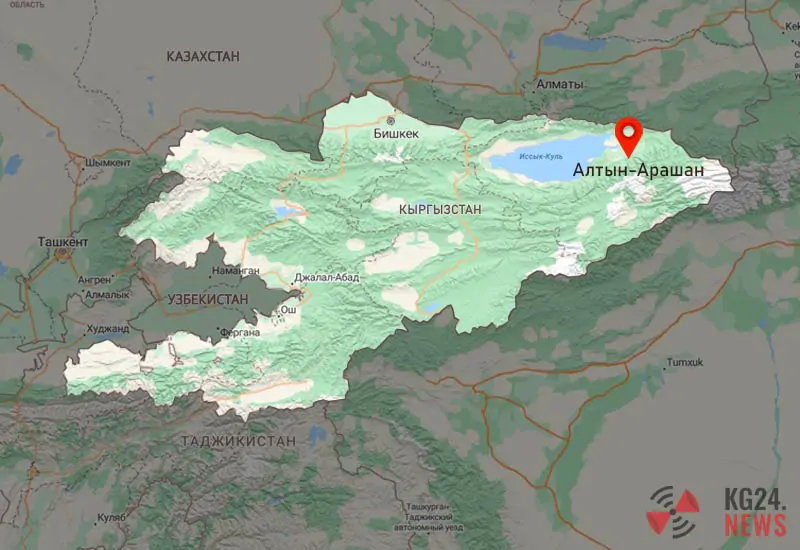 Алтын-Арашан на карте