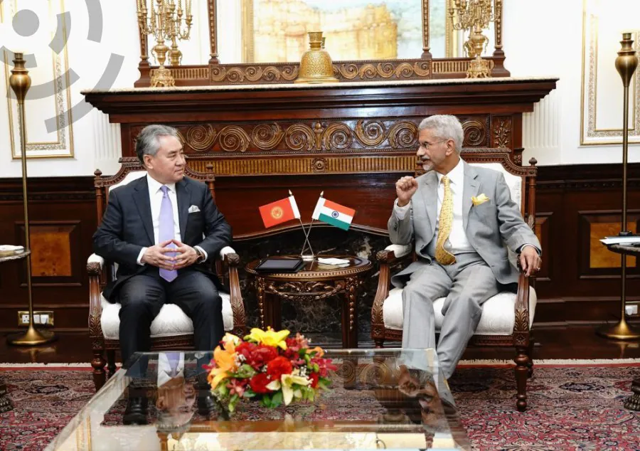 Встреча главы МИД КР Жээнбека Кулубаева с министром иностранных дел доктором Субраманьямом Джайшанкаром и Министром финансов Индии Нирмалой Ситхараман