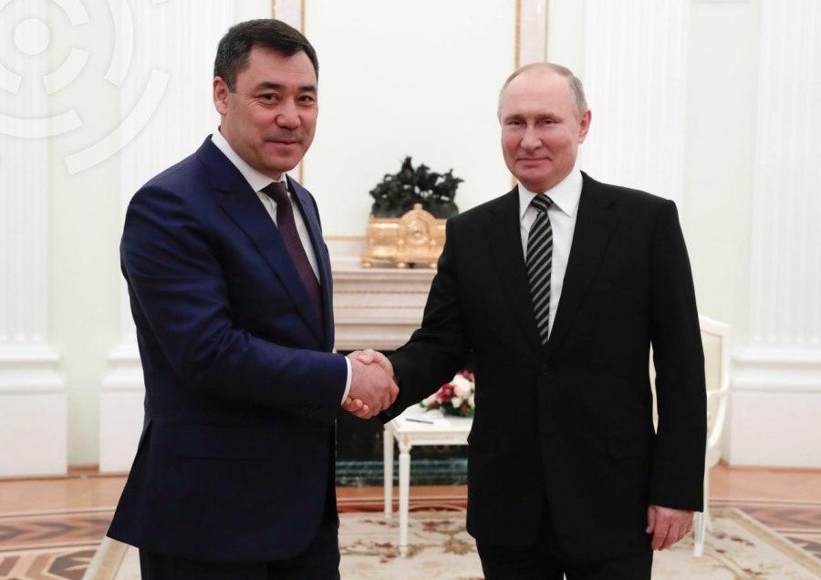 Президент Кыргызстана Садыр Жапаров и Президент России Владимир Путин