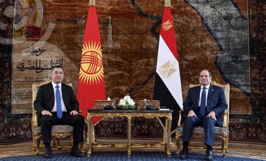 Садыр Жапаров и Абдул-Фаттах Ас-Сиси