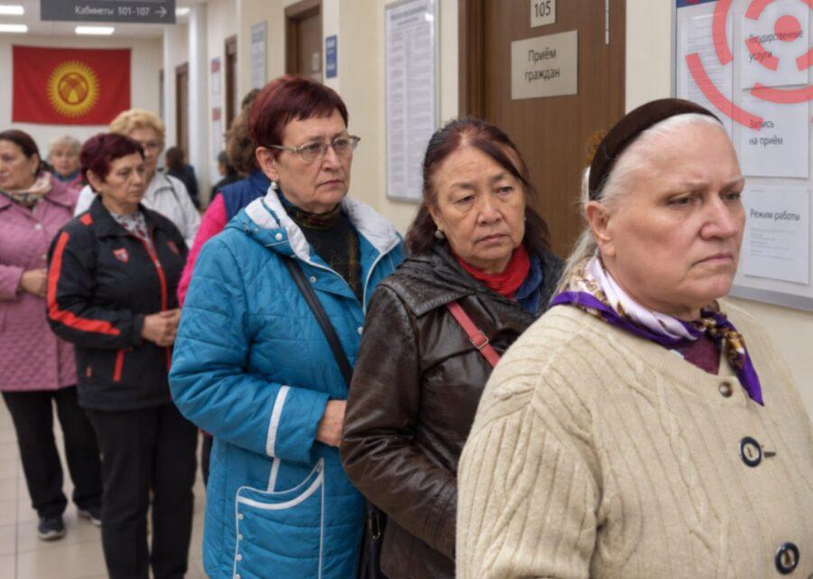 Пенсионеры в Бишкеке