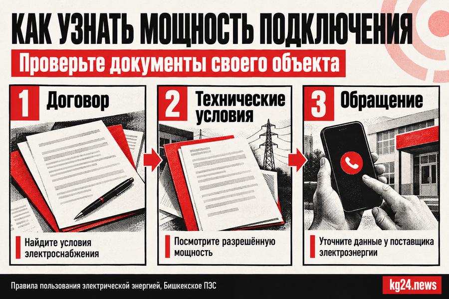 Схема проверки договора, технических условий и обращения в электроснабжающую организацию